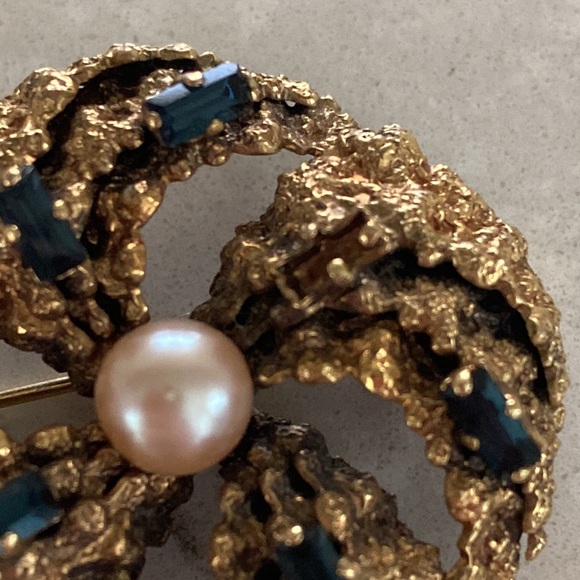 Vintage Germany Signed Decorative Brooch